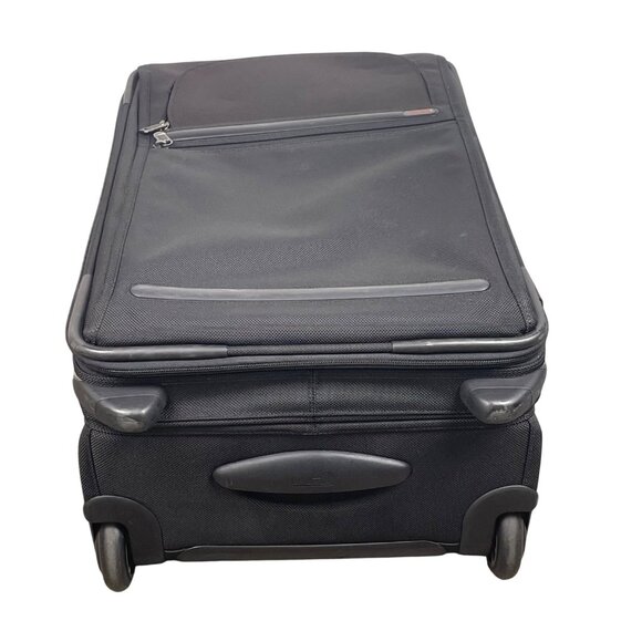 Tumi Black Nylon Wheeled Luggage With Telescopic Handle & “Just In Case” Bag - Picture 5 of 16